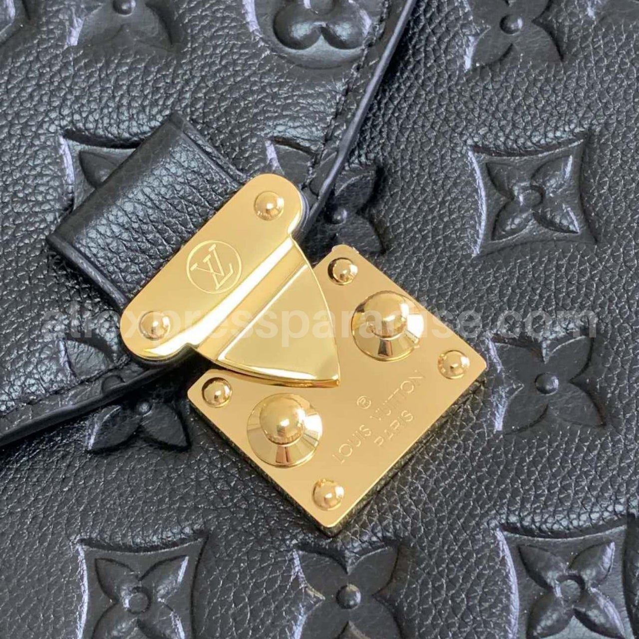 LV Pochette Metis Navy Blue Empreinte Leather with Gold Hardware